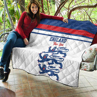 England Three Lions Quilt Vintage Stripe Football Fan