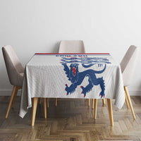 England Three Lions Tablecloth Vintage Stripe Football Fan