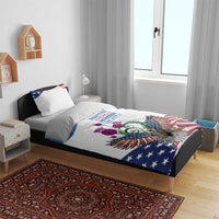 Scottish American Heritage Month Bedding Set Thistle And American Eagle