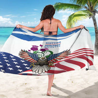 Scottish American Heritage Month Sarong Thistle And American Eagle