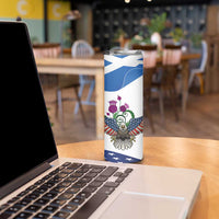 Scottish American Heritage Month Skinny Tumbler Thistle And American Eagle