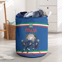 Italy Hockey Laundry Basket Italia Hockey Pride Vintage Blue