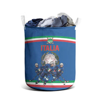 Italy Hockey Laundry Basket Italia Hockey Pride Vintage Blue