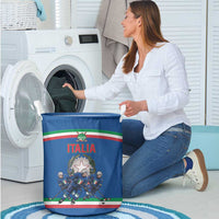 Italy Hockey Laundry Basket Italia Hockey Pride Vintage Blue