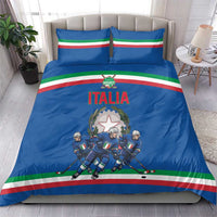 Italy Hockey Bedding Set Italia Hockey Pride Vintage Blue