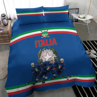 Italy Hockey Bedding Set Italia Hockey Pride Vintage Blue