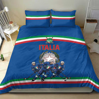 Italy Hockey Bedding Set Italia Hockey Pride Vintage Blue