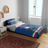 Italy Hockey Bedding Set Italia Hockey Pride Vintage Blue