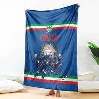 Italy Hockey Blanket Italia Hockey Pride Vintage Blue