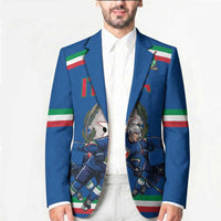 Italy Hockey Custom Blazer Italia Hockey Pride Vintage Blue