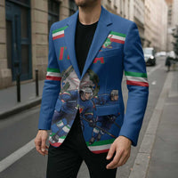 Italy Hockey Custom Blazer Italia Hockey Pride Vintage Blue