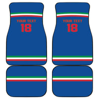 Italy Hockey Custom Car Mats Italia Hockey Pride Vintage Blue