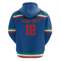 Italy Hockey Custom Hoodie Italia Hockey Pride Vintage Blue