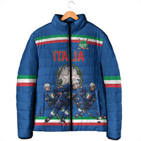 Italy Hockey Custom Padded Jacket Italia Hockey Pride Vintage Blue