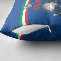 Italy Hockey Pillow Cover Italia Hockey Pride Vintage Blue