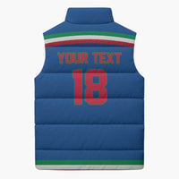 Italy Hockey Custom Sleeveless Puffer Jacket Italia Hockey Pride Vintage Blue