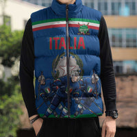 Italy Hockey Custom Sleeveless Puffer Jacket Italia Hockey Pride Vintage Blue
