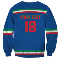Italy Hockey Custom Sweatshirt Italia Hockey Pride Vintage Blue