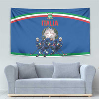 Italy Hockey Tapestry Italia Hockey Pride Vintage Blue