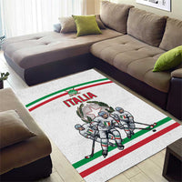 Italy Hockey Area Rug Italia Hockey Pride Vintage White