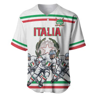 Italy Hockey Custom Baseball Jersey Italia Hockey Pride Vintage White