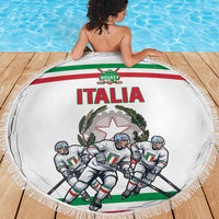 Italy Hockey Beach Blanket Italia Hockey Pride Vintage White
