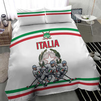 Italy Hockey Bedding Set Italia Hockey Pride Vintage White