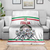 Italy Hockey Blanket Italia Hockey Pride Vintage White