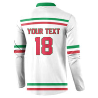 Italy Hockey Custom Button Sweatshirt Italia Hockey Pride Vintage White