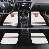Italy Hockey Custom Car Mats Italia Hockey Pride Vintage White