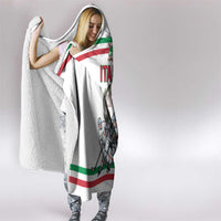Italy Hockey Hooded Blanket Italia Hockey Pride Vintage White