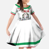 Italy Hockey Custom Kid Short Sleeve Dress Italia Hockey Pride Vintage White