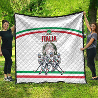Italy Hockey Quilt Italia Hockey Pride Vintage White