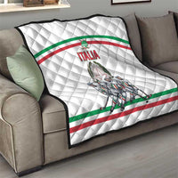 Italy Hockey Quilt Italia Hockey Pride Vintage White