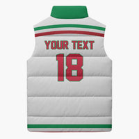 Italy Hockey Custom Sleeveless Puffer Jacket Italia Hockey Pride Vintage White
