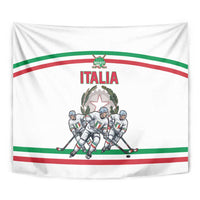 Italy Hockey Tapestry Italia Hockey Pride Vintage White