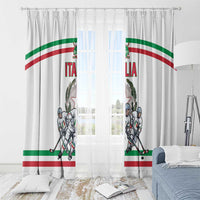 Italy Hockey Window Curtain Italia Hockey Pride Vintage White