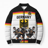 Germany Hockey Custom Bomber Puffer Jacket German Eagle Hockey Pride