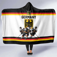 Germany Hockey Hooded Blanket German Eagle Hockey Pride