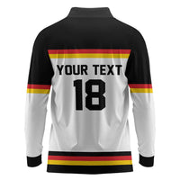 Germany Hockey Custom Long Sleeve Polo Shirt German Eagle Hockey Pride