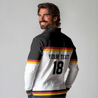 Germany Hockey Custom Long Sleeve Polo Shirt German Eagle Hockey Pride
