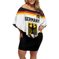 Germany Hockey Custom Off Shoulder Short Dress German Eagle Hockey Pride