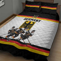 Germany Hockey Quilt Bed Set German Eagle Hockey Pride