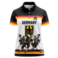 Germany Hockey Custom Women Polo Shirt German Eagle Hockey Pride