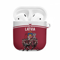Latvia Hockey Pride AirPods Case Baltic Ice Warriors
