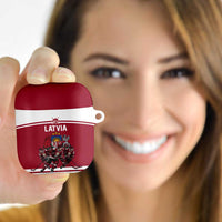 Latvia Hockey Pride AirPods Case Baltic Ice Warriors