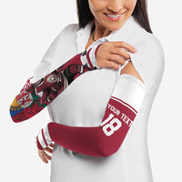Latvia Hockey Pride Custom Arm Sleeves Baltic Ice Warriors