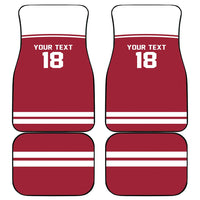 Latvia Hockey Pride Custom Car Mats Baltic Ice Warriors