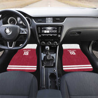Latvia Hockey Pride Custom Car Mats Baltic Ice Warriors