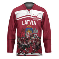 Latvia Hockey Pride Custom Hockey Jersey Baltic Ice Warriors